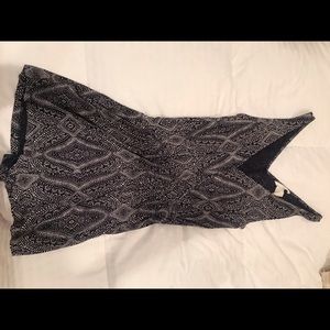 Blue and white romper